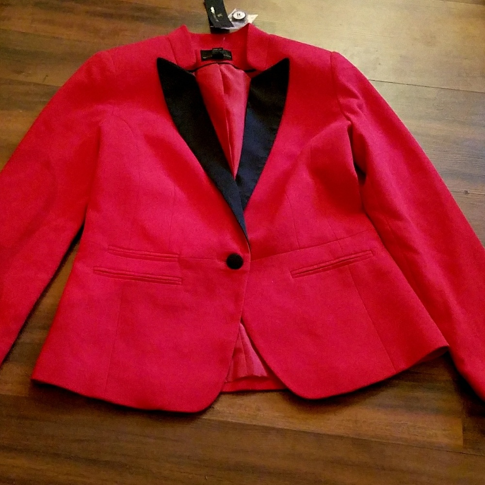 NWT Worthington Cherry Cardinal Red Blazer